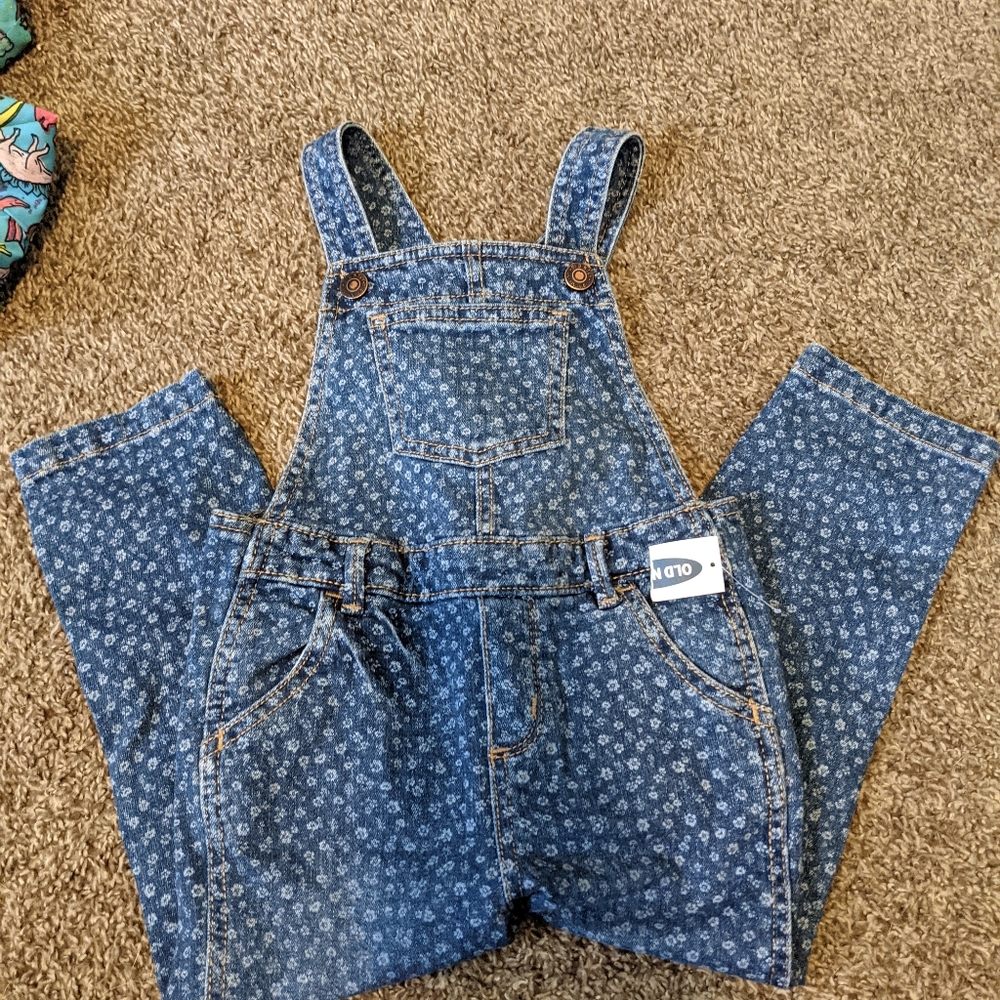 Old Navy toddler girl overalls NWT